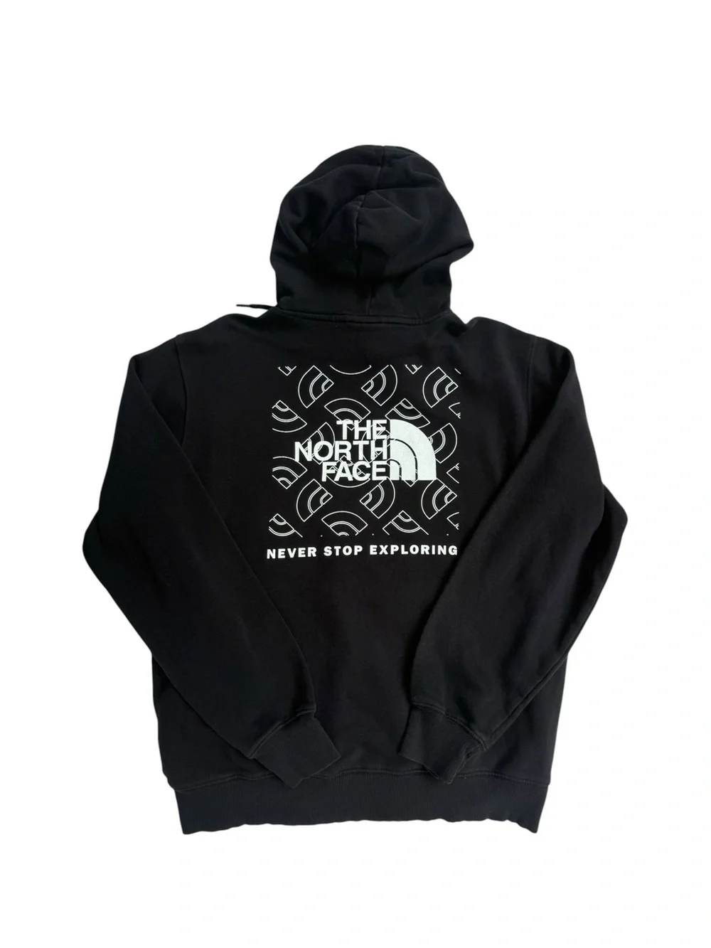 The North Face Black Pullover Hoodie with White Logo